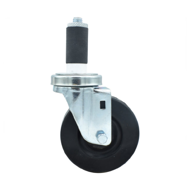BK Resources 4SBR-2RA-HR - Swivel Caster, 1-1/4" Expanding Stem, 4" Hard Rubber Wheel