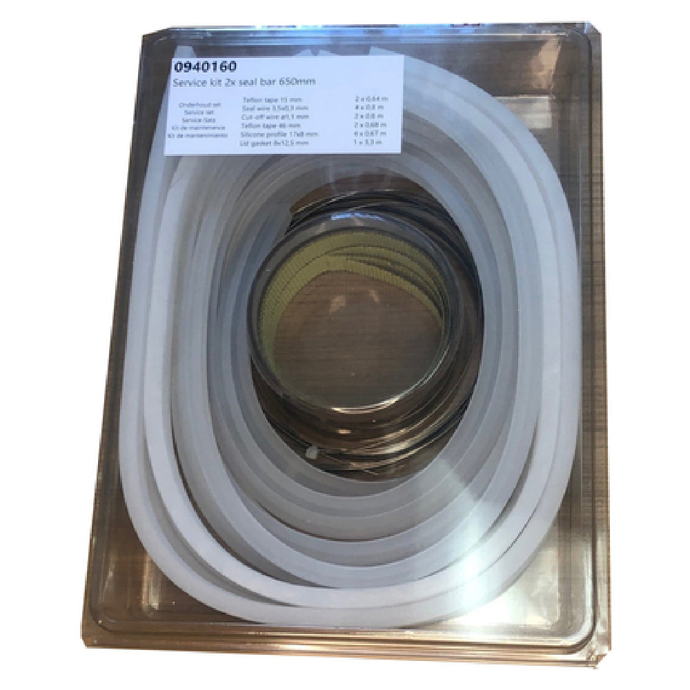 Invacus 0940160 Henkelman Service Set For Polar 2-402-50 Or 2-75 Front/Back Includes Teflon Tape 15mm