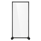 Bon Chef 90225-36B Health & Safety Partition 37"W X 72"H Black Anodized Aluminum Frame