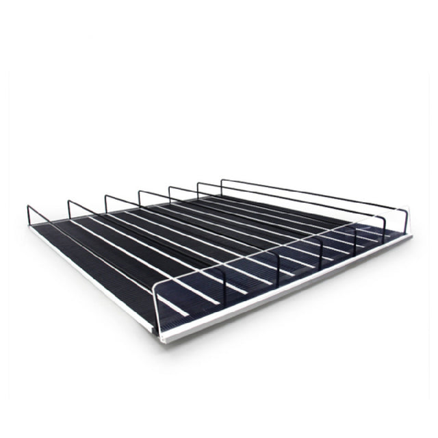 Omcan USA 81247 - (81247) Adjustable Roller Shelf, 18-9/10"W X 17-1/2"D X 2-3/4"H (480 X 445 X 70mm) (Risers Sold Separately. Without Risers, Roller Shelves Are Lie-flat)