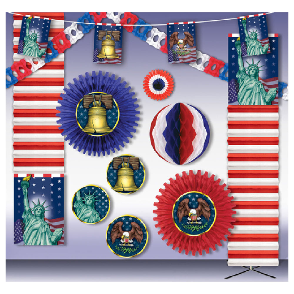 Hubert 22880 - Decoration Kit, Spirit Of America, 6000 Sq. Ft.