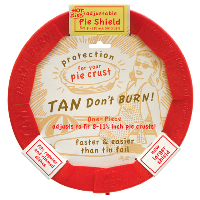 Harold Import Co. 00515 Talisman Pie Shield Adjustable To Fit 8" To 11-1/2" Pie Crusts Heat Resistant To 500°F