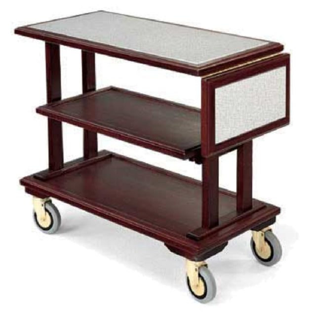 Forbes Industries 5538 Service Cart Open (3) Wood Veneer Shelves