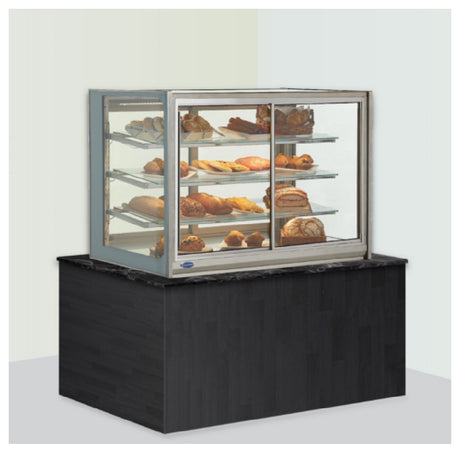 Federal Industries ITDSS6034 Italian Glass Countertop Display Case Self-service