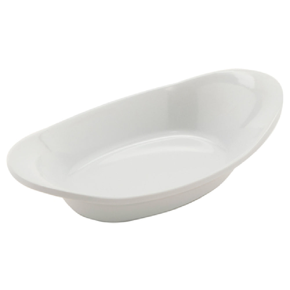 GET Enterprises OVB-1-W Oval Acclaim Ramekin Sauce Cup 1 Oz. 4" X 2-1/10" X 1/16"