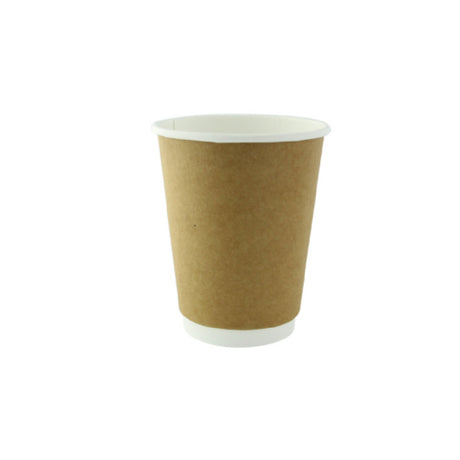 PacknWood 8NPGCDW121 - Double Walled PLA Cardboard Cup, 12oz., 3.54"Dia X 4.33"H