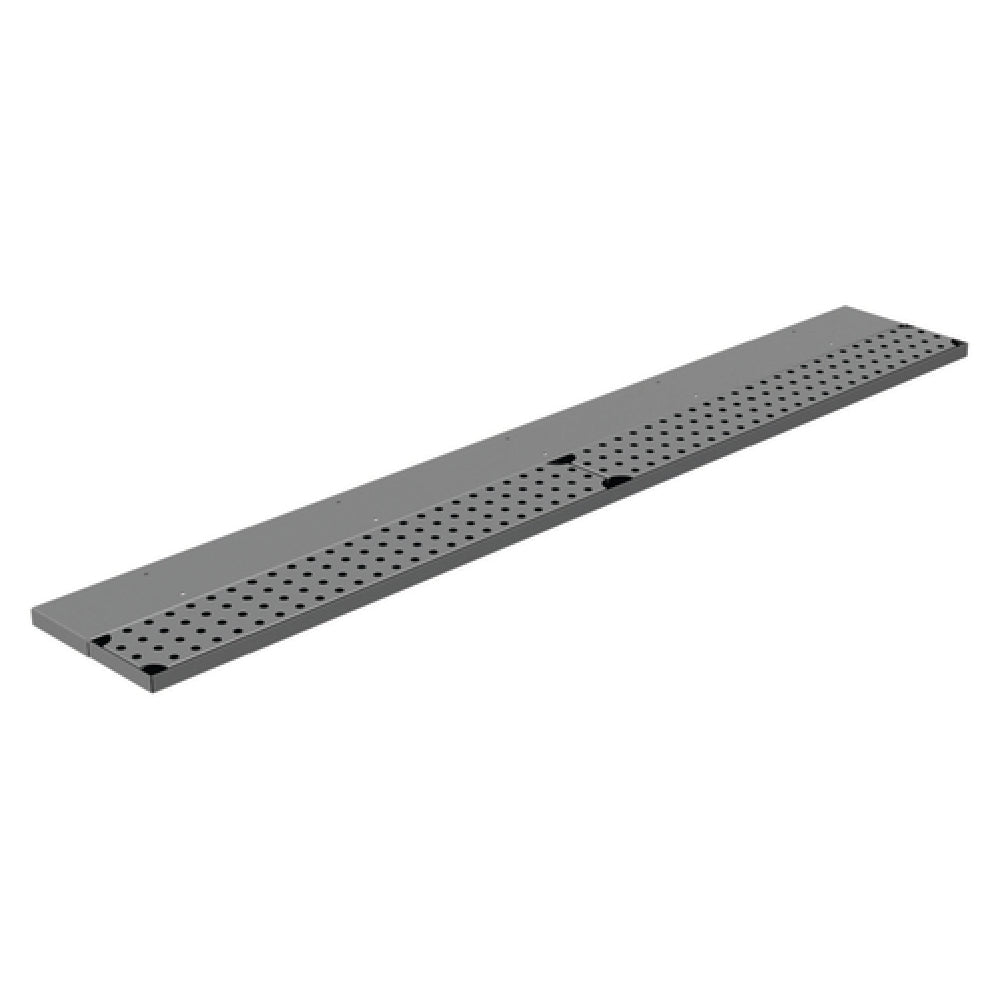 Advance Tabco DRKR-18 Bar Drink Rail 18”W X 8"D X 3/4"H (1) Perforated Removable Top Grate