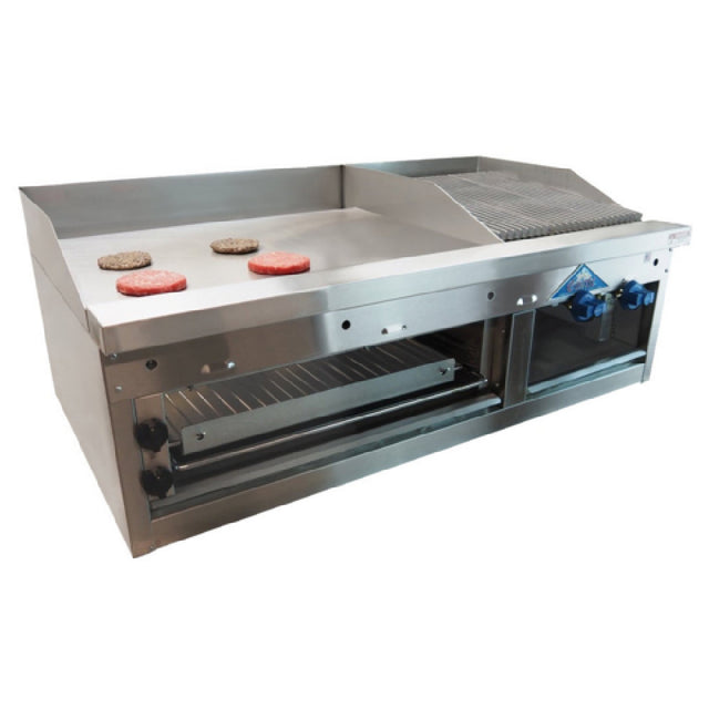 Comstock-Castle FHP48-1.5RB-30B Char-Broiler/Griddle-Cheesemelter Combination Countertop