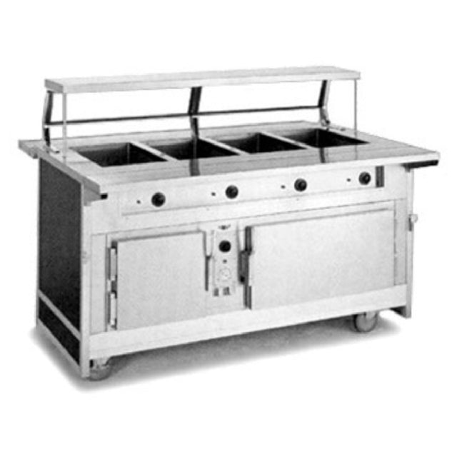 Atlas Metal BLH-4-H Hot Food Serving Counter Electric (4) 12" X 20" Hot Food Wells