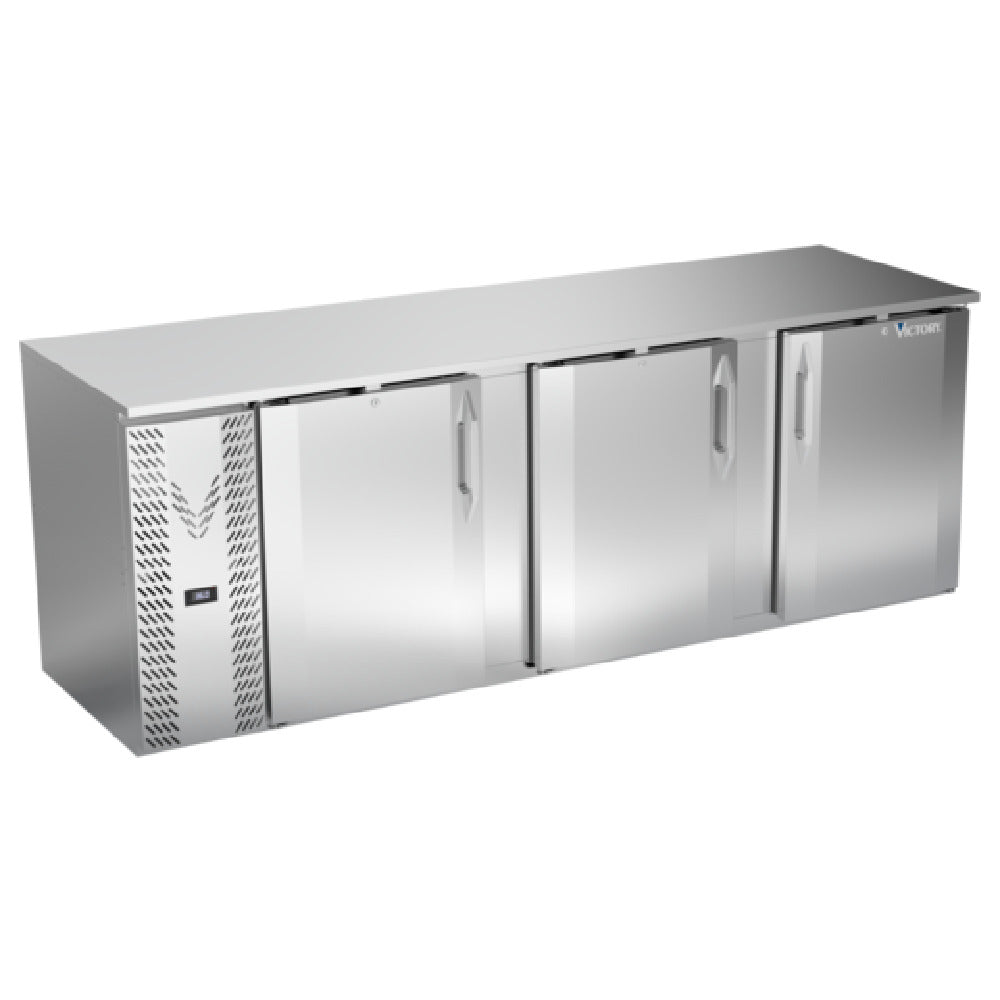 Victory VBB94HC-F-S - Back Bar Refrigerator, Food Rated, Three-section