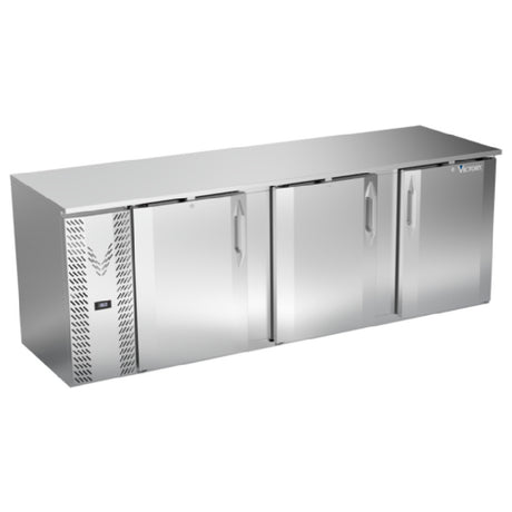 Victory VBB94HC-F-S - Back Bar Refrigerator, Food Rated, Three-section