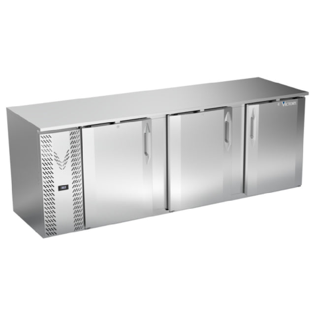 Victory VBB94HC-F-S - Back Bar Refrigerator, Food Rated, Three-section