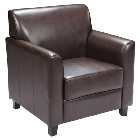 Flash Furniture BT-827-1-BN-GG Hercules Diplomat Series Reception Chair LeatherSoft Upholstery