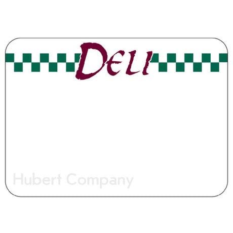 Hubert 56455 - Deli Dial Tag, 2-1/2"H, Rectangular