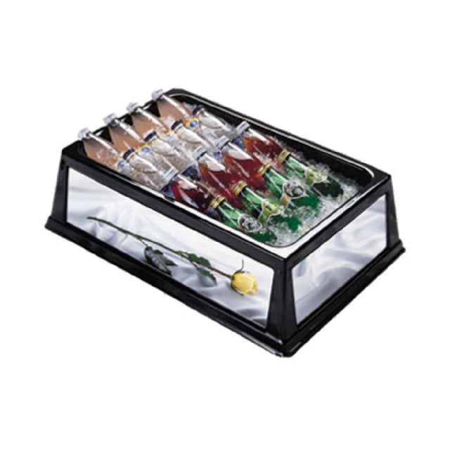 Geneva 297 Iced Display Insulated Beverage Bin Rectangle To Hold 12" X 20" X 6" Deep Pan