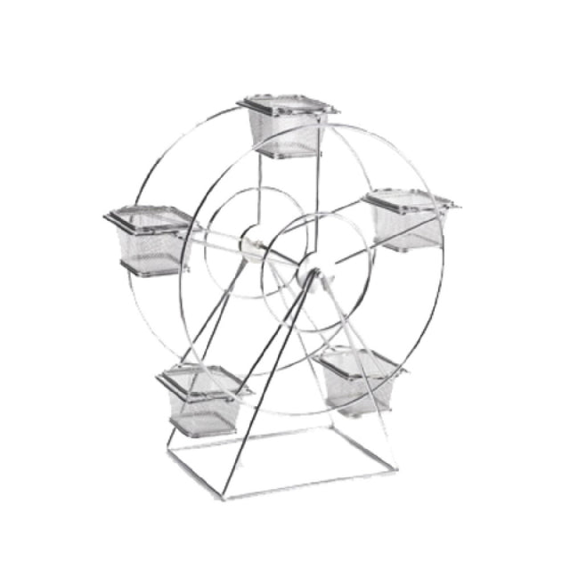 GET Enterprises 4-92065 Ferris Wheel Basket Holder 14-1/2" X 7" X 18-1/2" Holds (5) 4" X 4" Baskets (not Included)