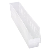 Quantum QSB205CLCS - Economy Shelf Bin, Nesting, 4-1/8"W X 23-5/8"L X 6"H