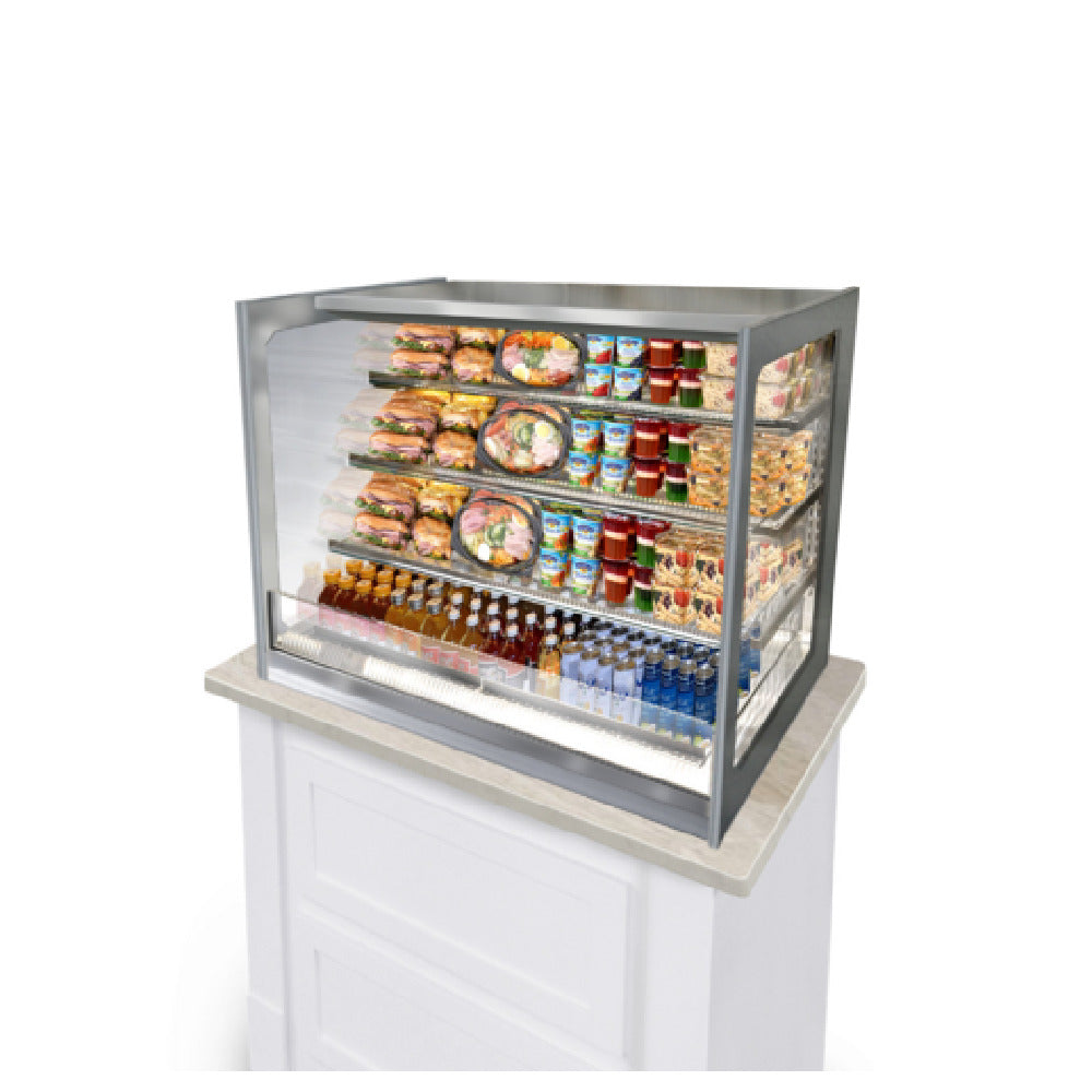 Federal Industries ITDSS6026 Italian Glass Countertop Display Case Self-service