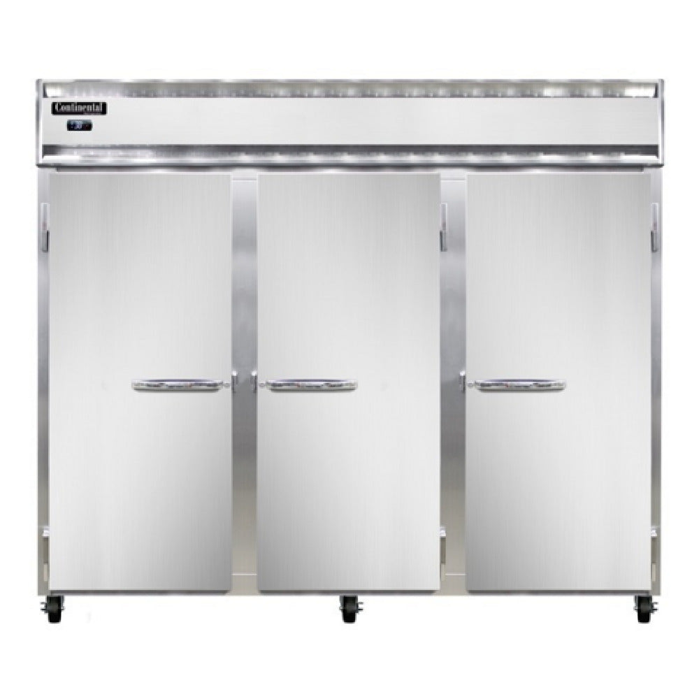 Continental Refrigerator 3RENSSPT-SD-GD Extra-Wide Refrigerator 75 Cu. Ft. Capacity