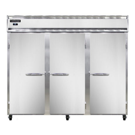 Continental Refrigerator 3RENSSPT-SD-GD Extra-Wide Refrigerator 75 Cu. Ft. Capacity