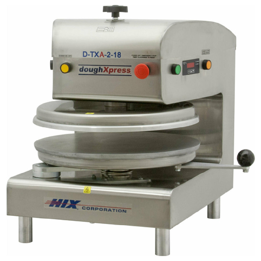 DoughXpress D-TXA-2-18 (11234) Tortilla/Pizza Dough Press Air Semi-automatic (compressor Sold Separately)