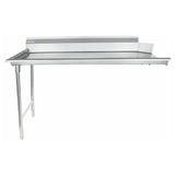 Empura Stainless E-CDT-60L Stainless Steel Clean Dish Table Left Side 60"W X 30"D X 43.75" H