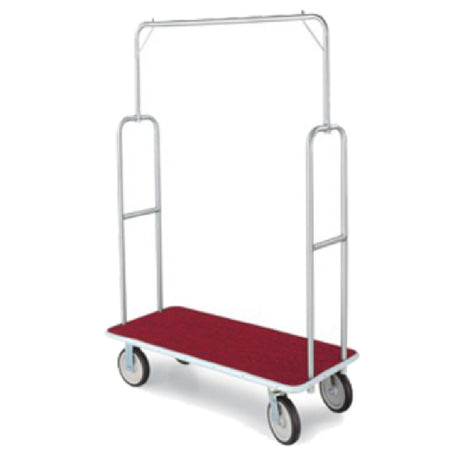 Forbes Industries 2495-RD-GY Economy Luggage Cart Standard 1" Dia. Tubular Superstructure