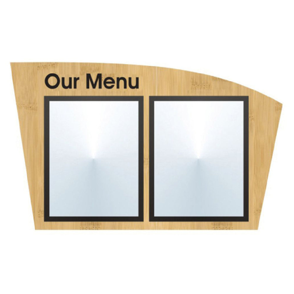 Hubert 12148 - Menu Board, 2-pocket, Wall-mount