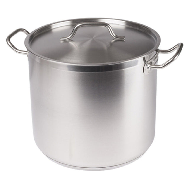 Winco SST-20 Premium Induction Stock Pot 20 Qt. 11-3/4" Dia. X 10-1/4"H