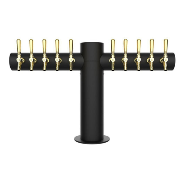 Micro Matic METRO-T-10MBKR Metropolis "T" Tower 10 Faucet Powder Coat Matte Black