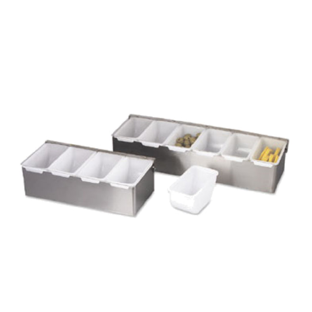 Alegacy Foodservice Products 79300 Bar Caddy 11-7/8" X 5-1/2" X 3-1/2" (4) 1 Pint Compartments