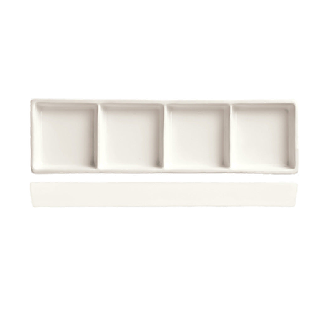 Libbey BW-4444 (Formerly World Tableware) Tray 10-5/8" X 3-1/4" Rectangular