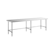 Sapphire Manufacturing SMTEO-14108S Worktable 108"W X 14"D X 35"H 18/430 Stainless Steel