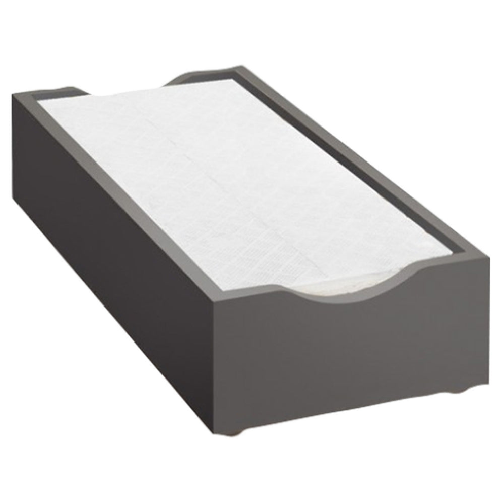 Cal Mil 1234-96 Midnight Bamboo Napkin Display 9-1/2"W X 4-3/4"D X 2"H Accommodates Napkin Size 4"W X 8"H