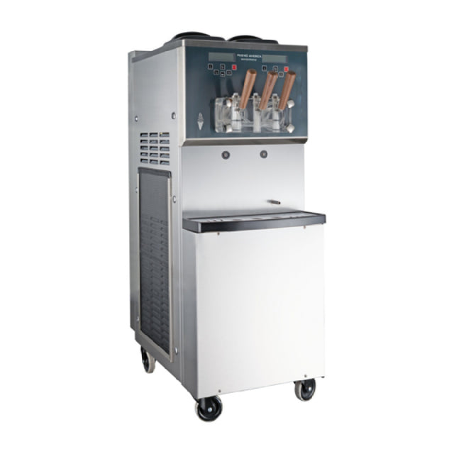 Pasmo USA S970F-TLA4 PASMO Gravity-Fed Twin Twist Standing Soft Serve Freezer