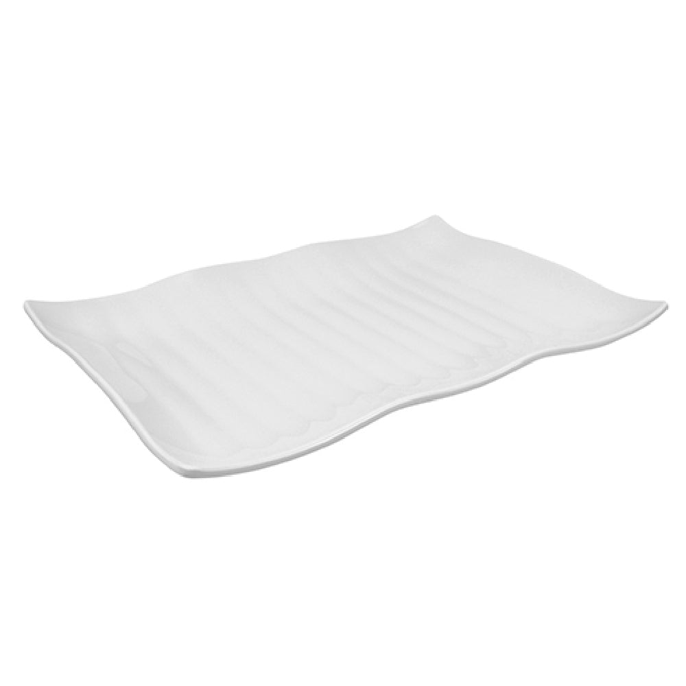 Bauscher Hepp T905 - Wavy Platter, 16-1/2" X 11-3/5" X 1-9/16"H, Rectangular