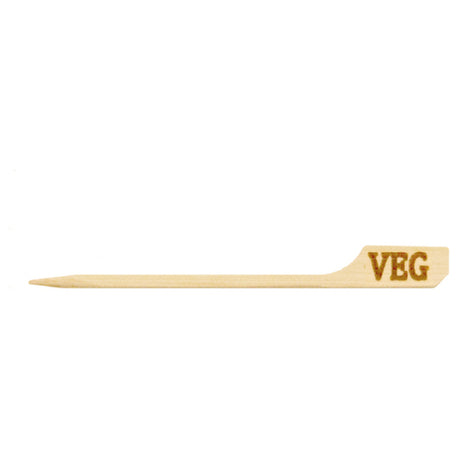 PacknWood 209BBTGVEG - Food Information Picks, 3.5"H X 0.03"W, "VEG"