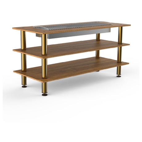 Steelite MGCMLD06BBXF Mogogo Buffet Solutions Modular Heat Table 3-tier 71" X 29-1/2" X 35"H