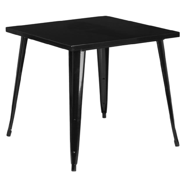 Flash Furniture CH-51040-29-BK-GG Table 31-3/4"W X 31-3/4"D X 29-1/2"H Dining Height