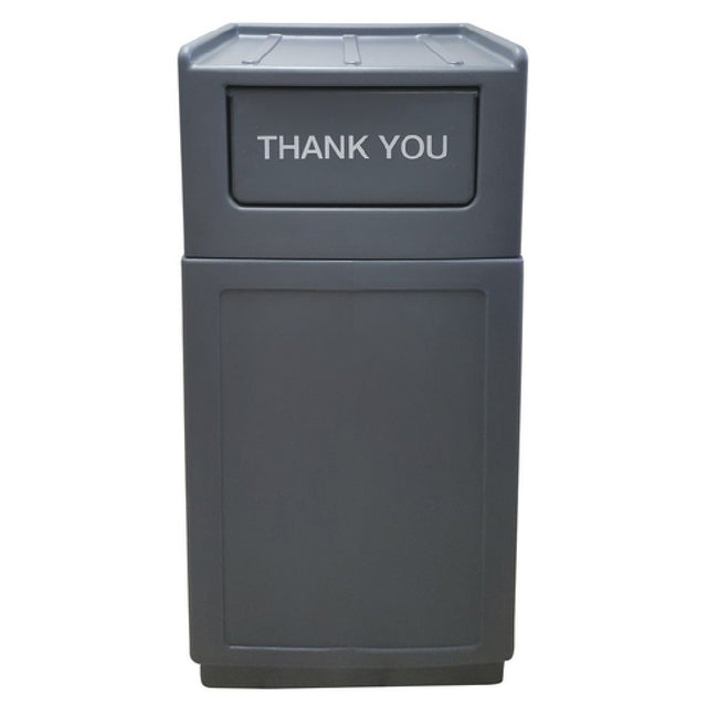 Hubert 92386 - Trash Receptacle, "Thank You", 39 Gallon