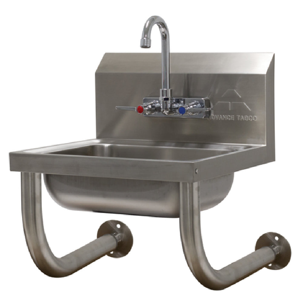 Advance Tabco 7-PS-64 Hand Sink Wall Mounted 14" Wide X 10" Front To Back X 5" Deep Bowl