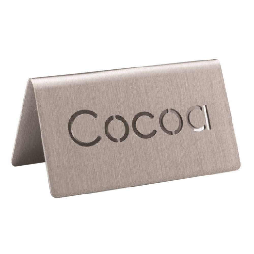 Service Ideas 1C-BF-COCOA-MOD Service Ideas Laser Cut ID Tent Table Tent Cocoa