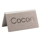 Service Ideas 1C-BF-COCOA-MOD Service Ideas Laser Cut ID Tent Table Tent Cocoa