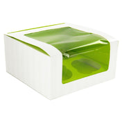 PacknWood 209BCKF4 - Cupcake Box, 6.7" X 6.7" X 3.3"H, Rectangular
