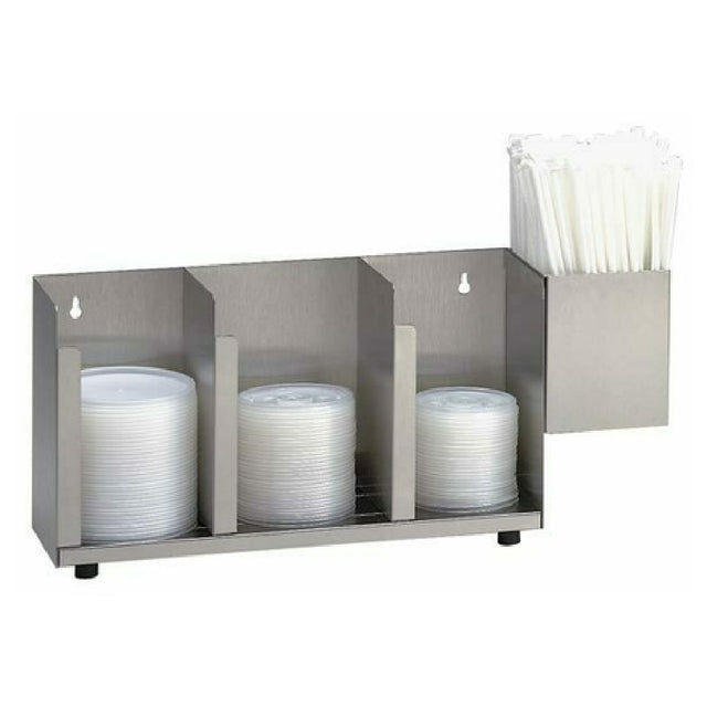 Dispense Rite CTLD-15A Lid/Cup Organizer Adjustable 3 Section