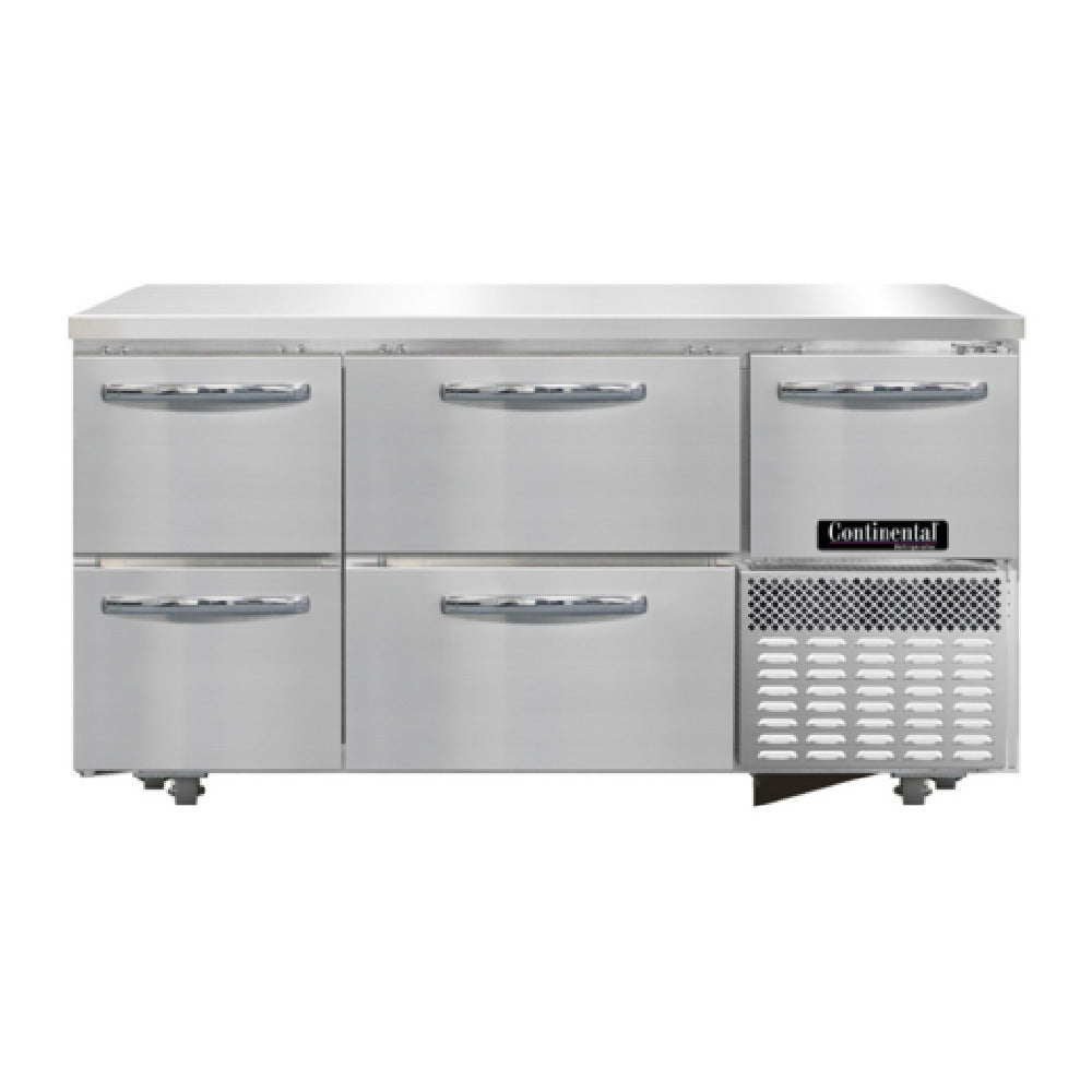 Continental Refrigerator RA60SN-U-D Undercounter Shallow Depth Refrigerated Base