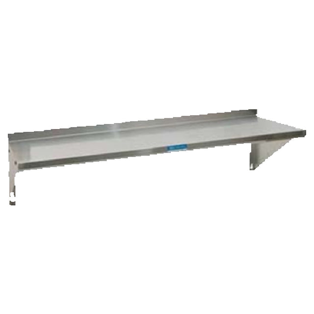 Franklin Machine Products 280-1913 SHELF WALL(72"W X 16"D Stainless Steel)