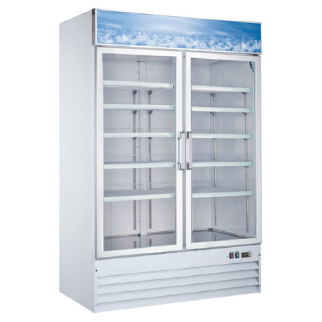 Omcan 50075 (FR-CN-0045-HC) Freezer Reach-in Display Two-section