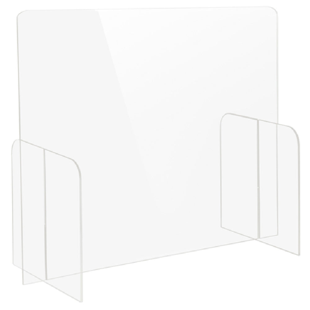 Bon Chef 90177-11 Tabletop Health Safety Shield 30"W X 12"D X 24"H Polished Edges