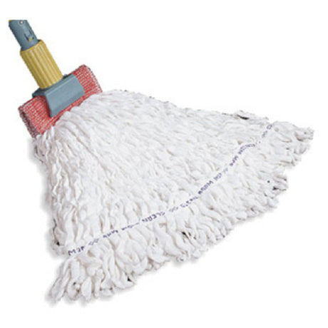 Rubbermaid FGT30000WH00 - Clean Room Mop Head, Medium, Rayon/polyester Blend